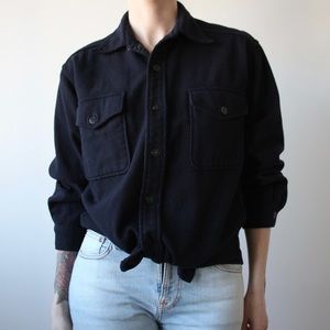 Vintage 1940’s Authentic Navy Wool Flannel